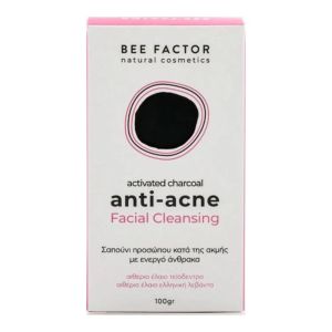ANTI-ACNE SOAP WITH ACTIVATED CHARCOAL – 100GR bee factor