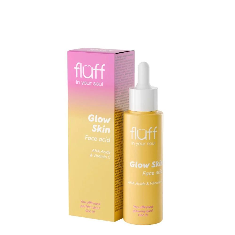 fluff glow skin face acid vit c &ahas